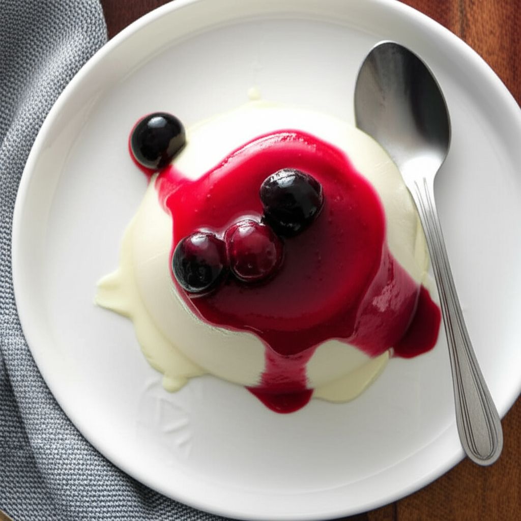 Panna Cotta with Berry Sauce