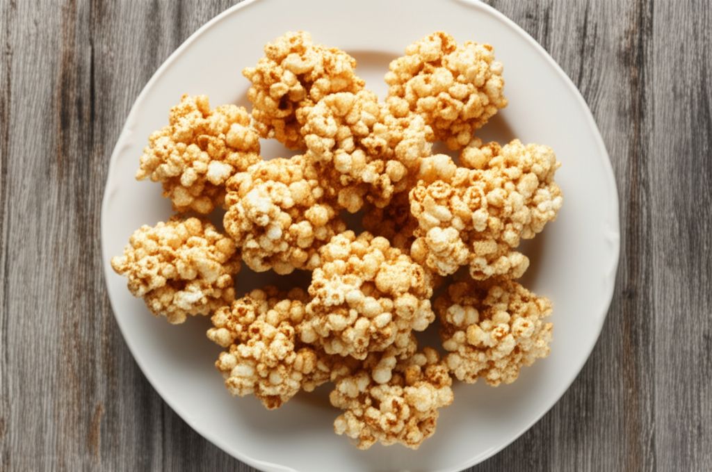 Peanut Butter Popcorn Balls