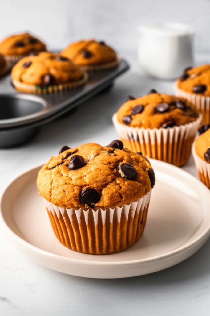 Pumpkin Chocolate Chip Muffins