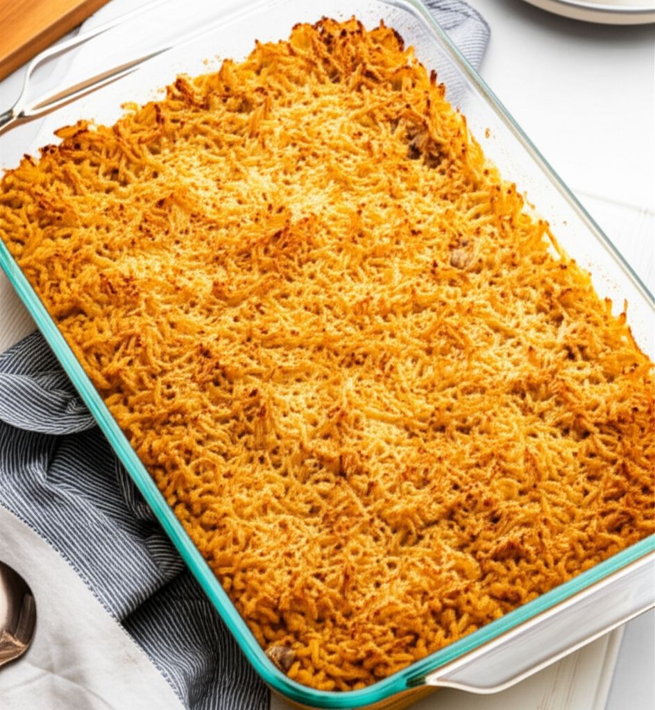 Quick and Easy Chicken and Stuffing Casserole