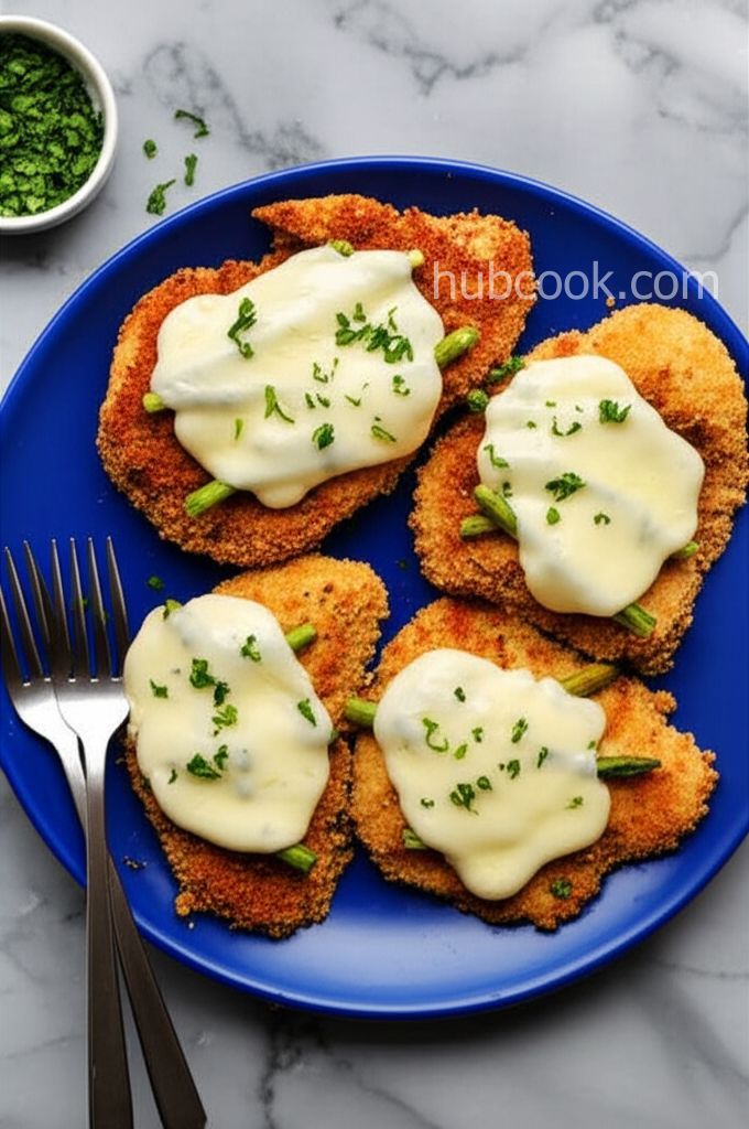 Quick Chicken with Asparagus and Provolone