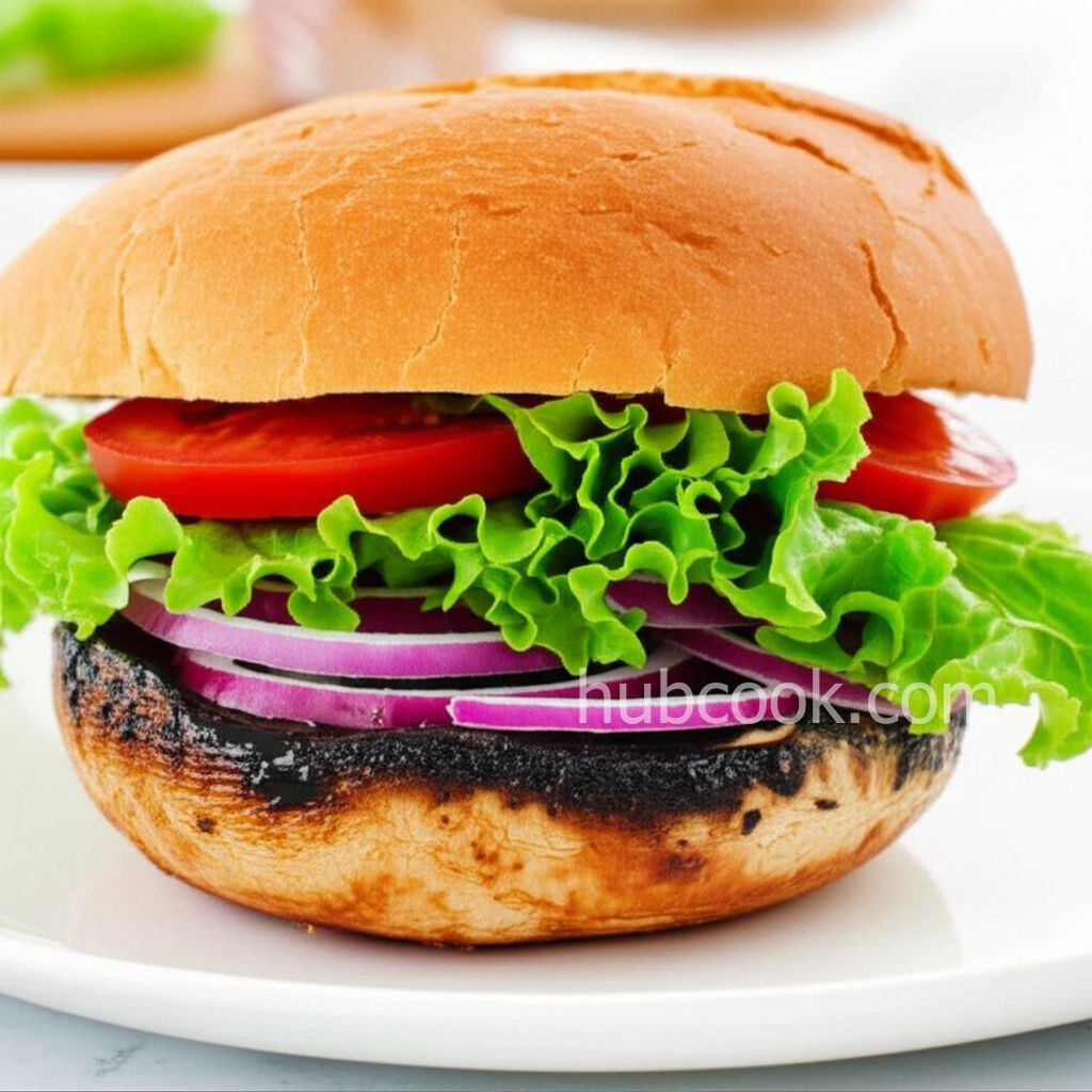Savory Portobello Mushroom Burgers