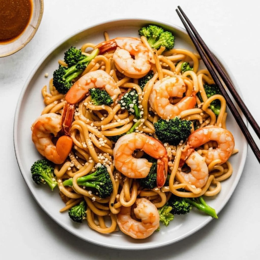 Shrimp and Peanut Butter Noodles