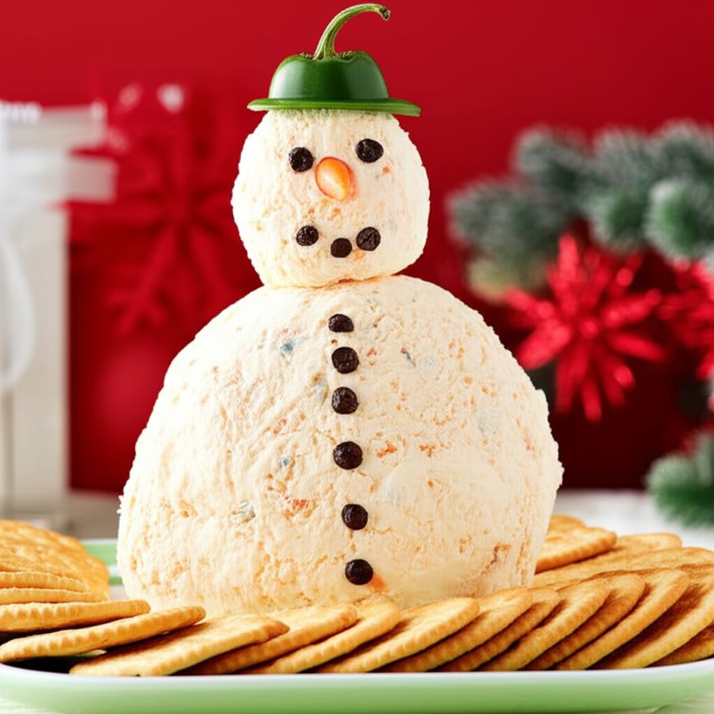 Snowman Cheese Ball