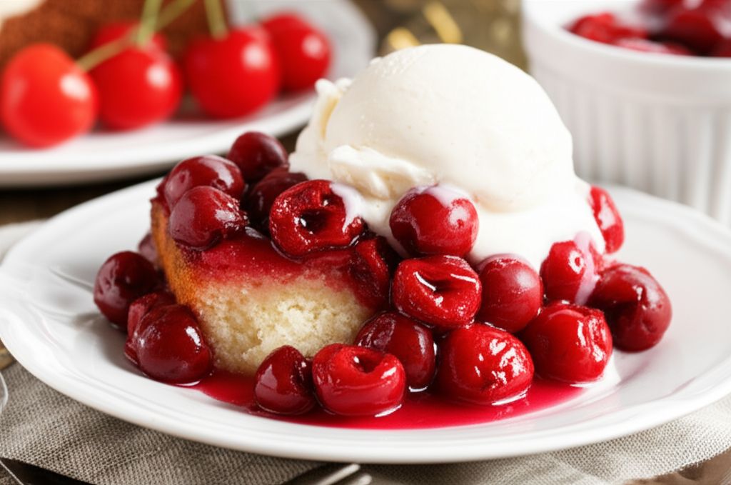 Sour Cherry Pudding Cake
