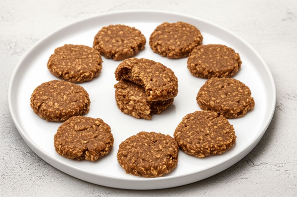 3-Ingredient Peanut Butter Oatmeal Cookies