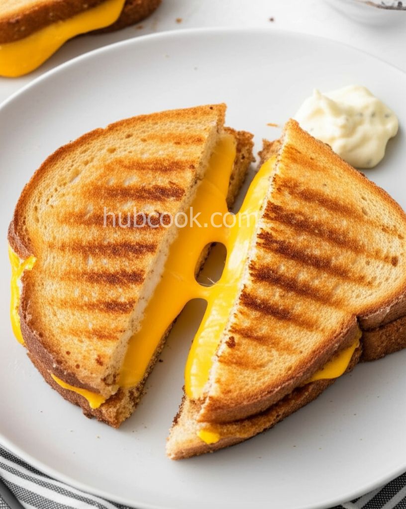 Air Fryer Grilled Cheese with Mayo