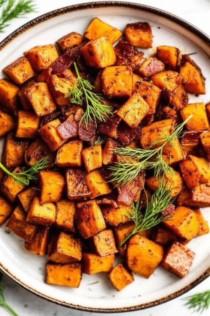 Air Fryer Sweet Potato Hash