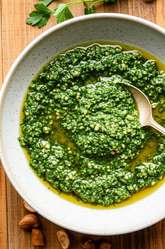 Almond and Parsley Salsa Verde