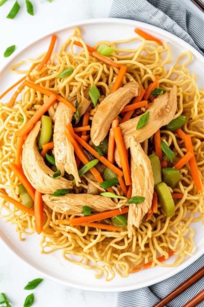 Cantonese Chicken Chow Mein