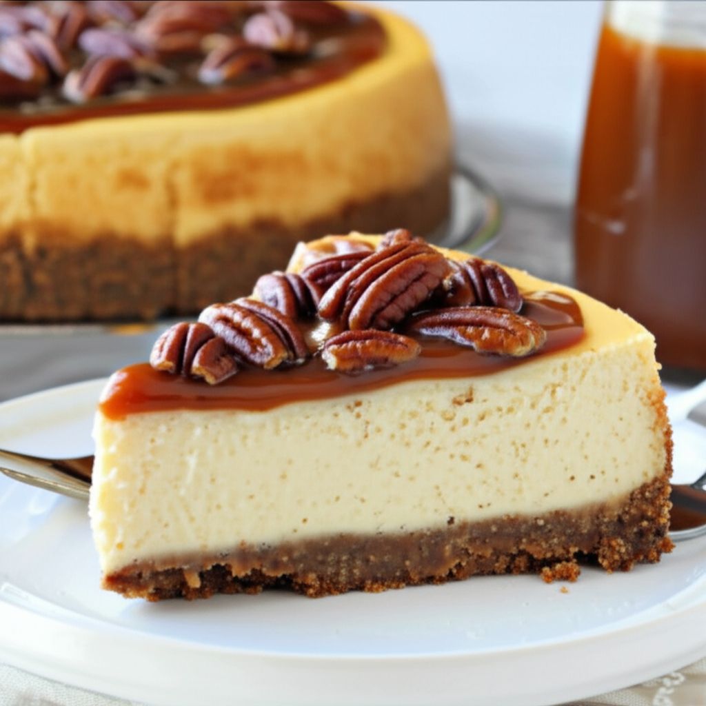 Caramel Pecan Cheesecake