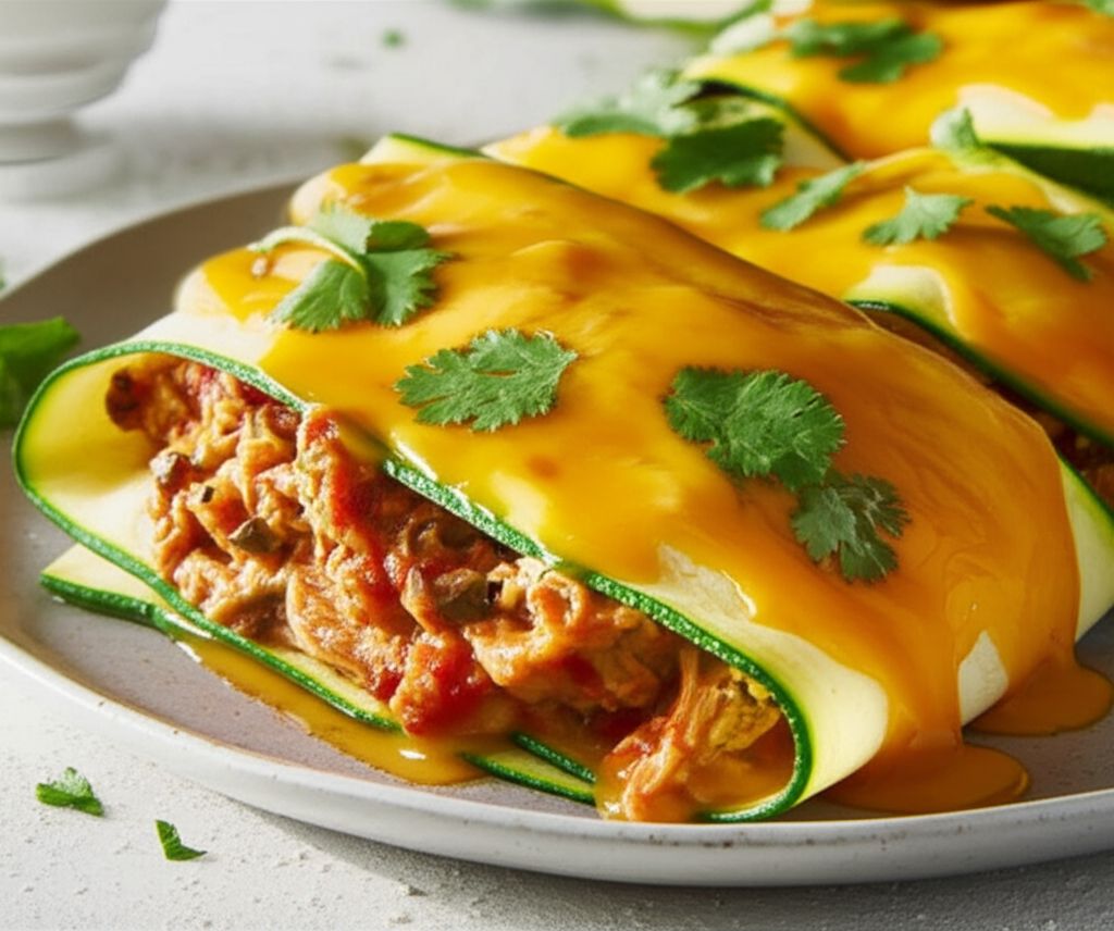 Chicken Zucchini Enchiladas