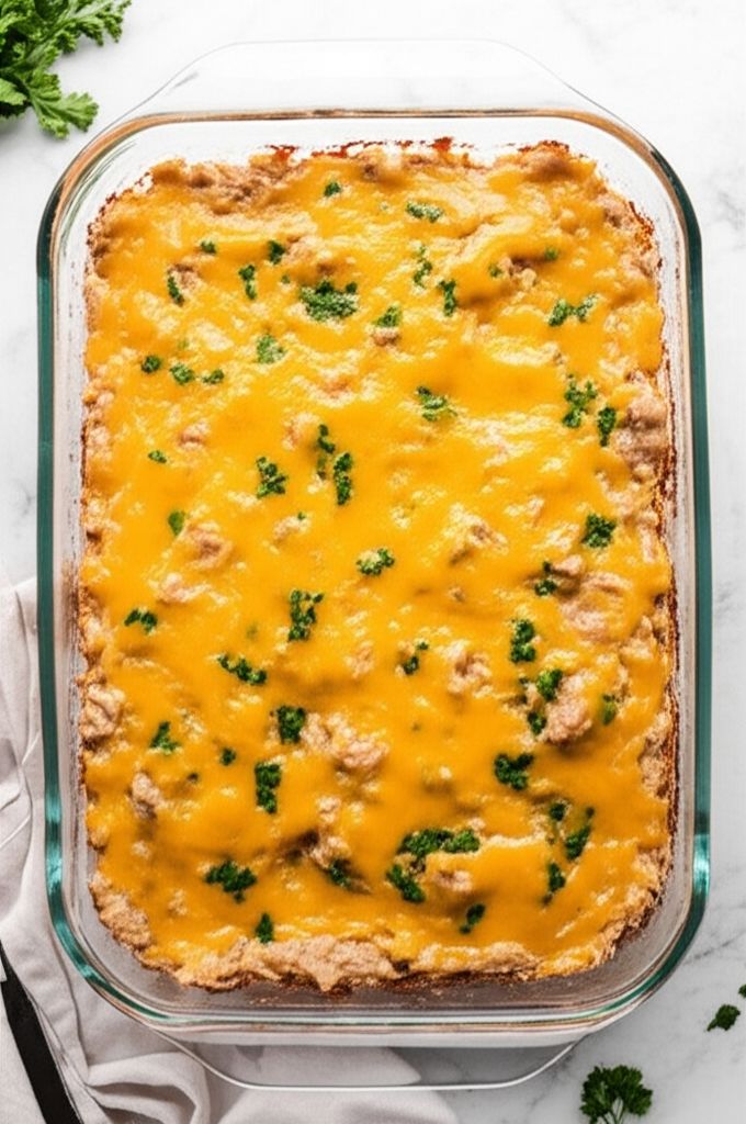 Grandma's Tuna Casserole with Potato Chips and No Noodles