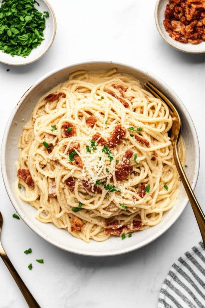 Greek Yogurt Carbonara