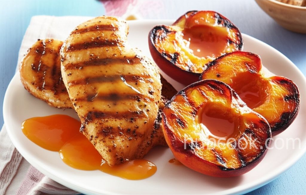 Grilled Chicken with Peach Sauce