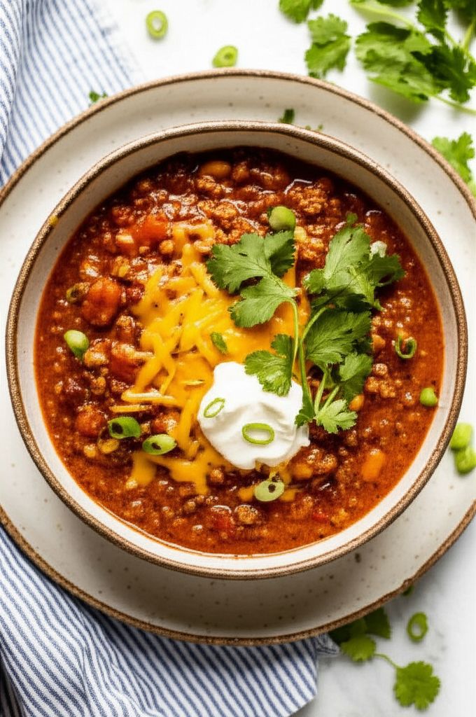 Lazy Hazy Beef Chili