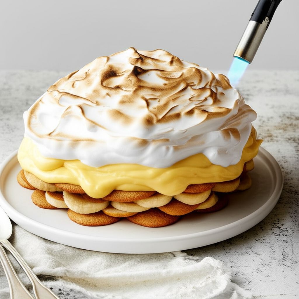 Meringue-Topped Banana Pudding