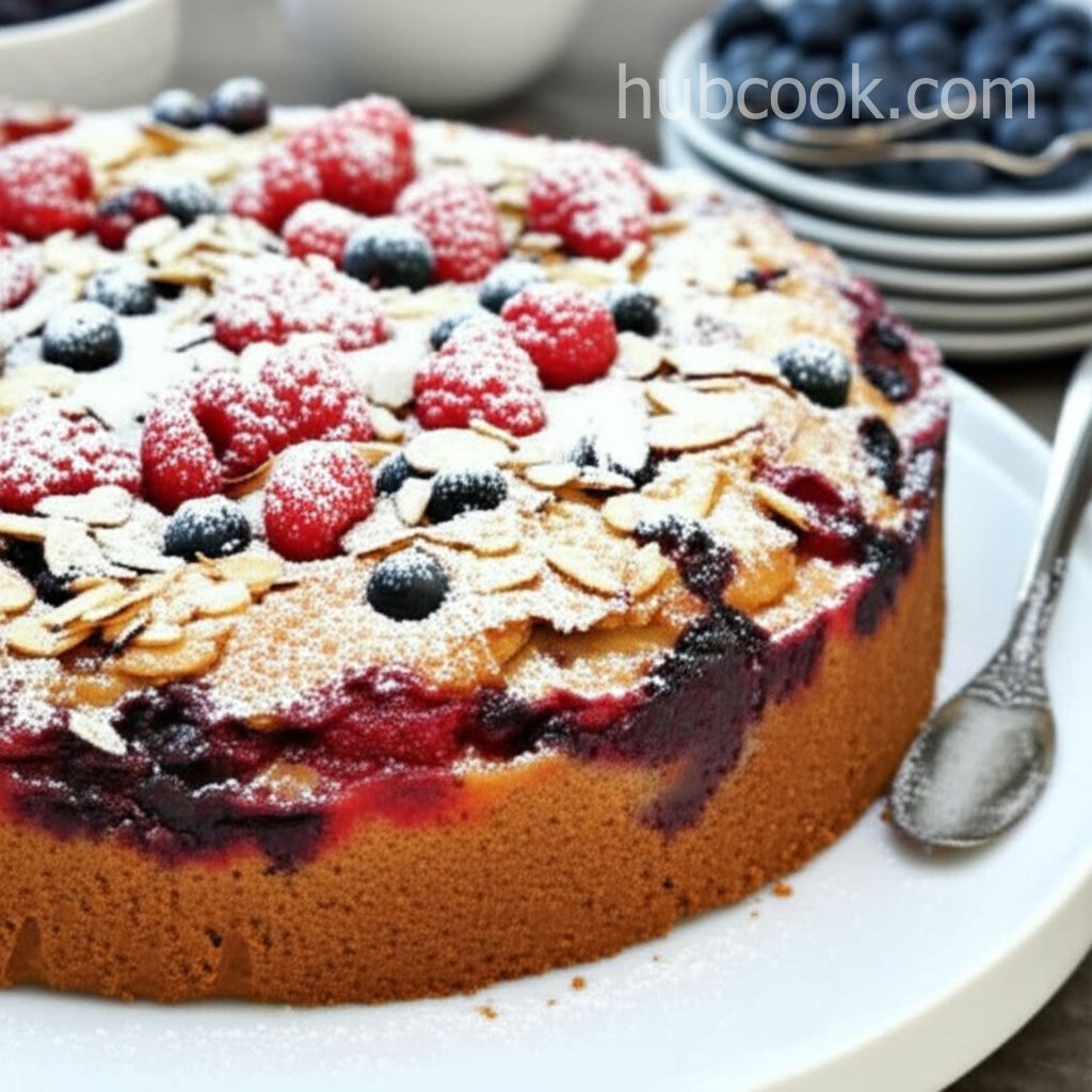 Mixed Berry Almond Cake