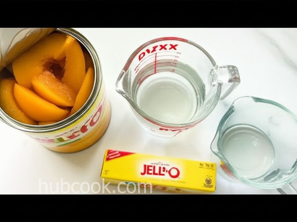 Peach Jello Dump Cake