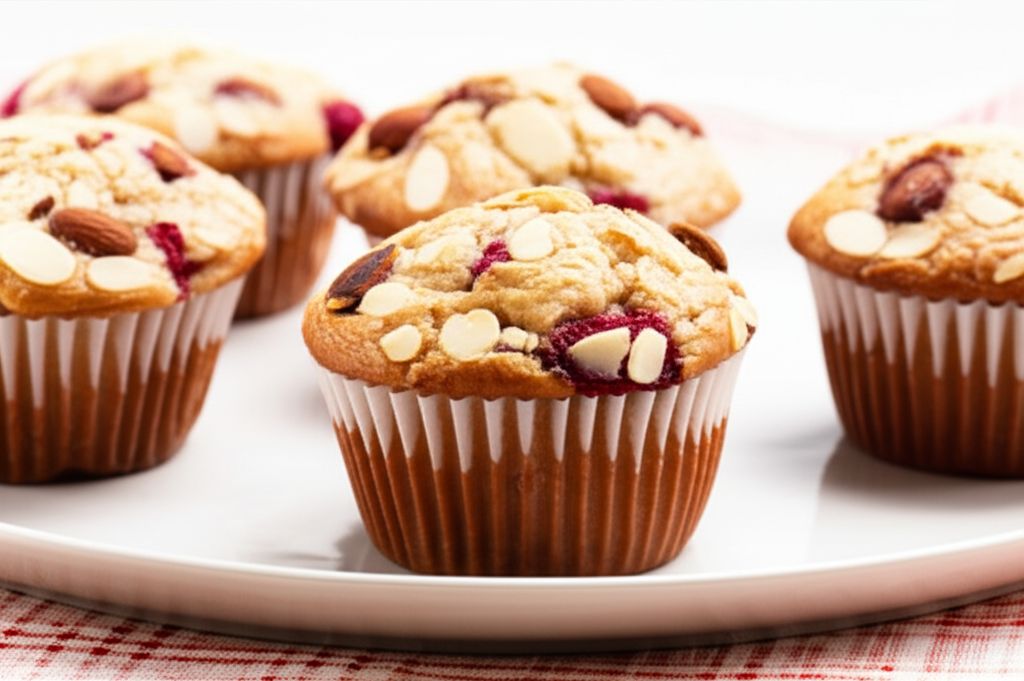 Raspberry Almond Muffins