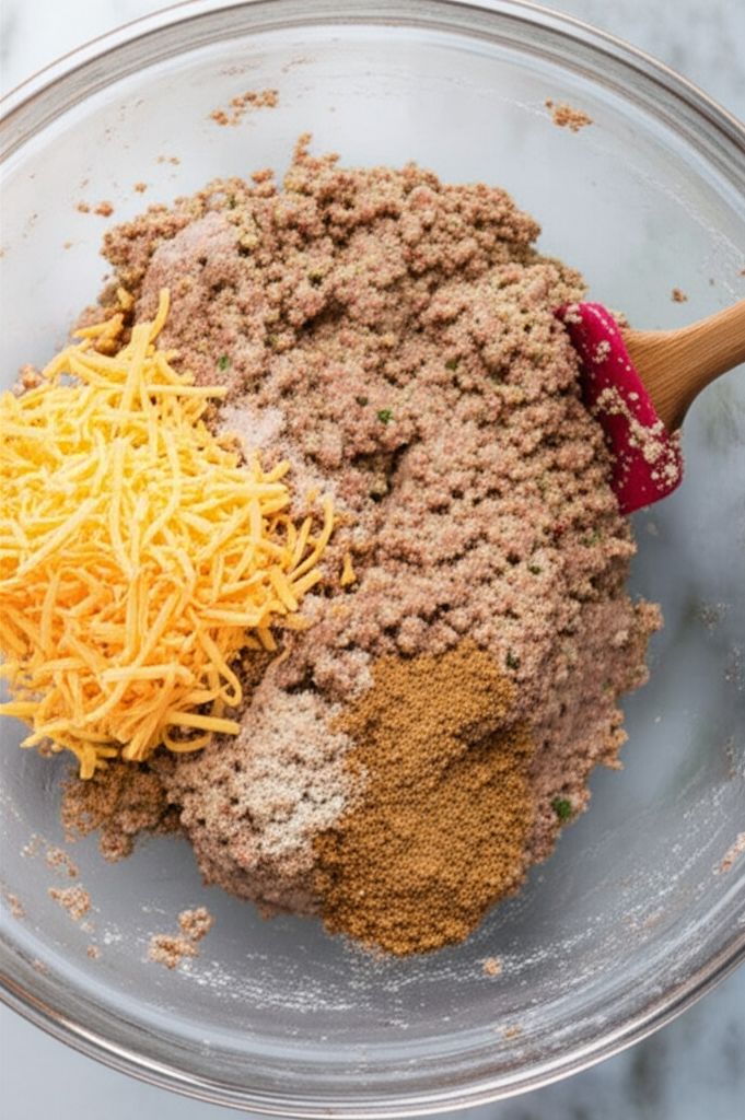 Sausage Balls with Flour