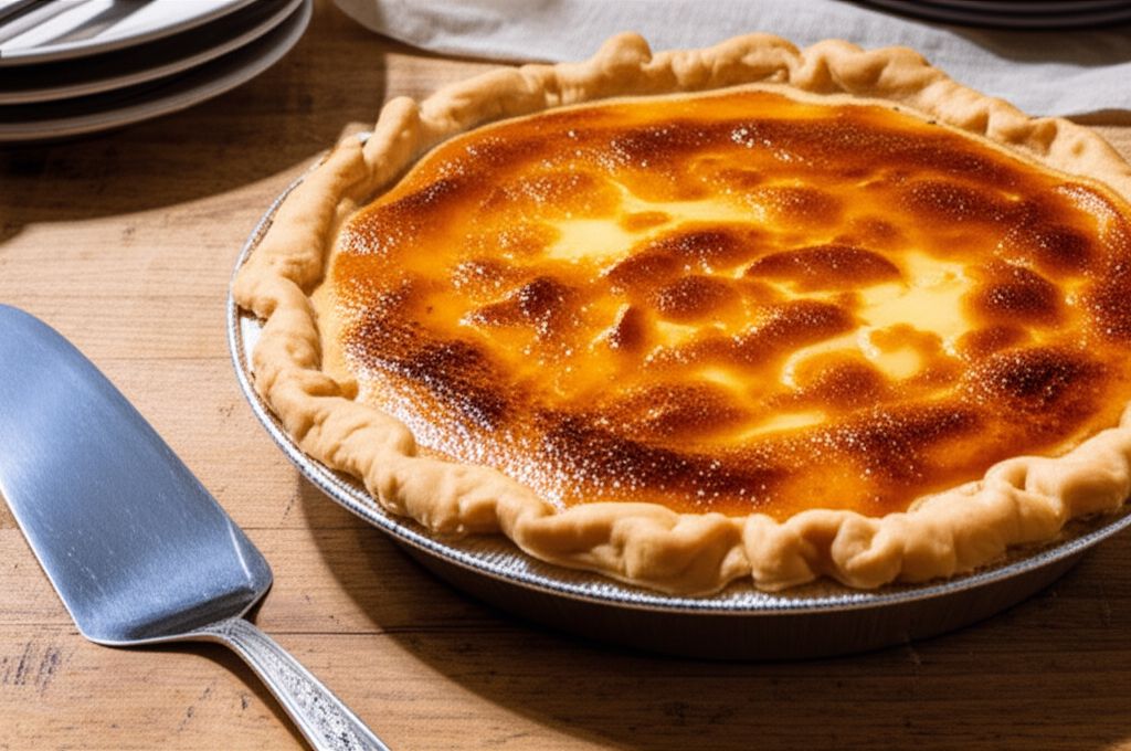 Sour Cream Peach Pie