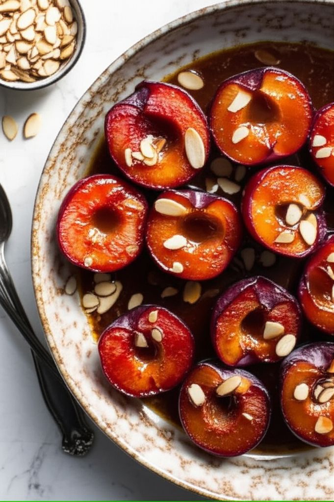 Spicy Oven-Roasted Plums