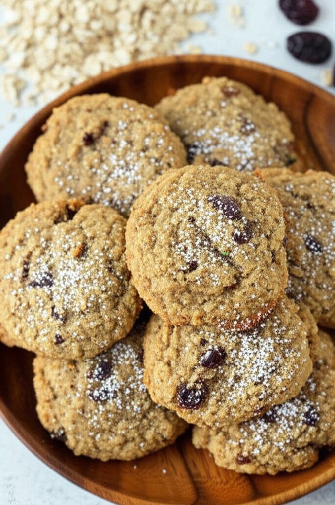 Spicy Zucchini Oatmeal Cookies